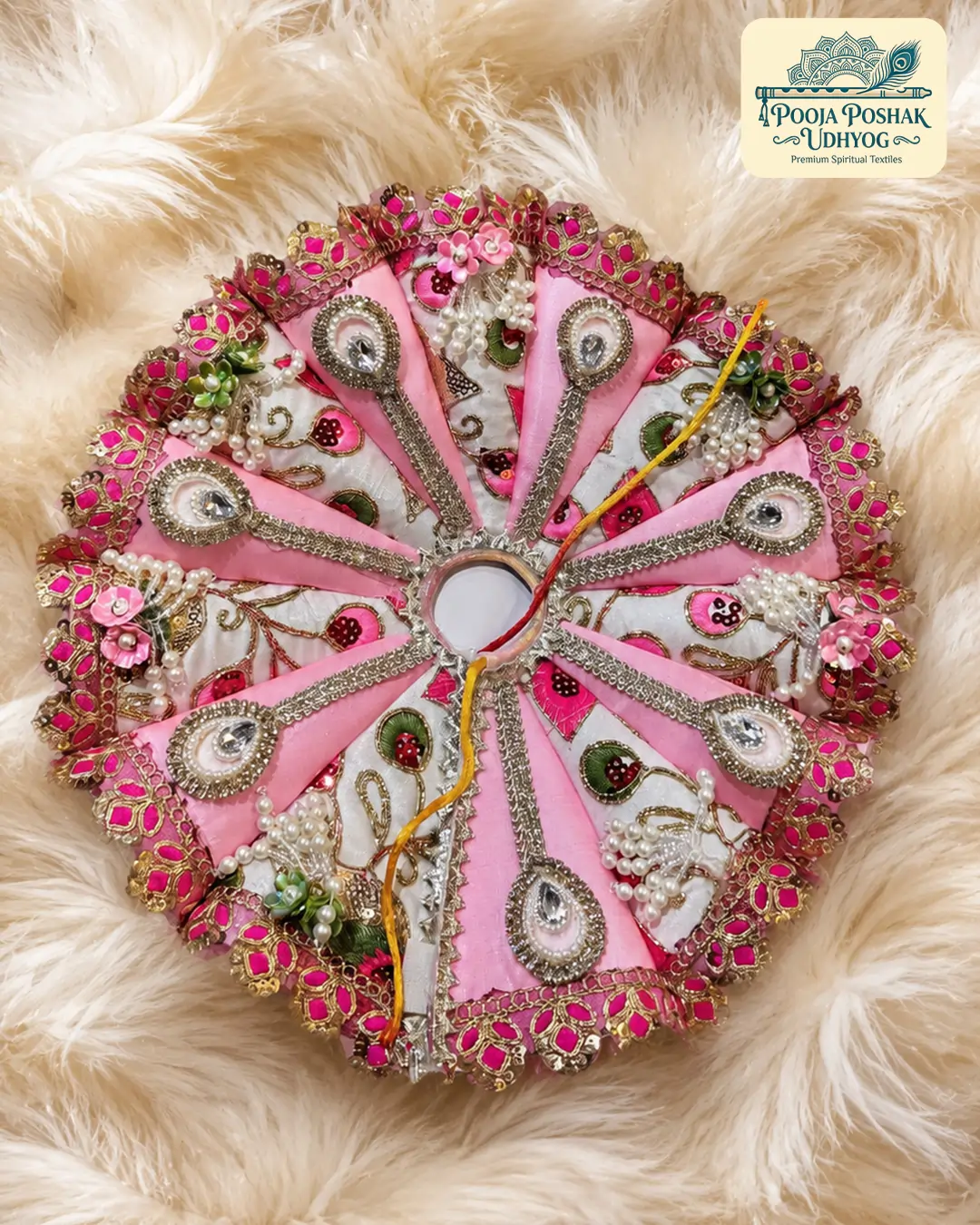 Premium Yellow Floral Laddu Gopal Poshak - Image 2
